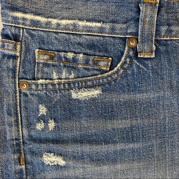 J BRAND Libra Cut Off Denim Shorts - Medium Blue, Size 27 - Picture 3 of 12